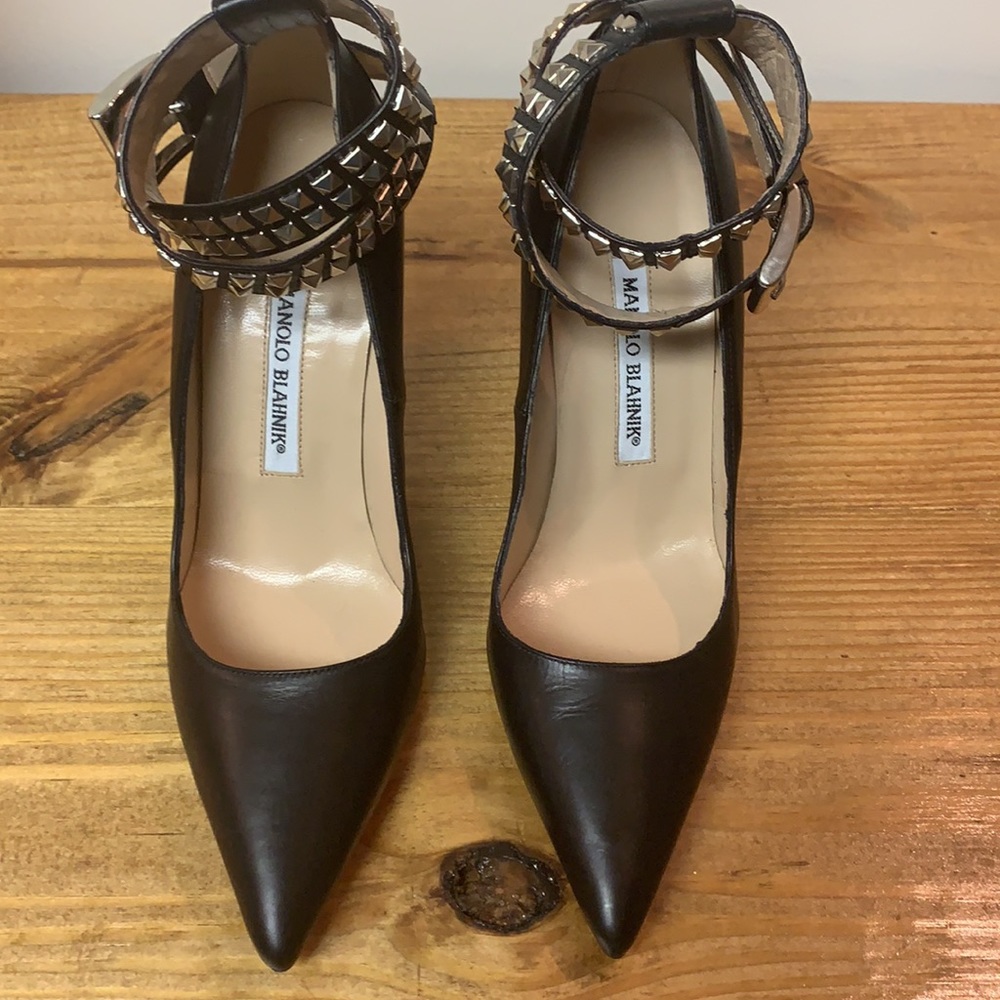 Manolo Blahnik leather heels - Picture 3 of 9